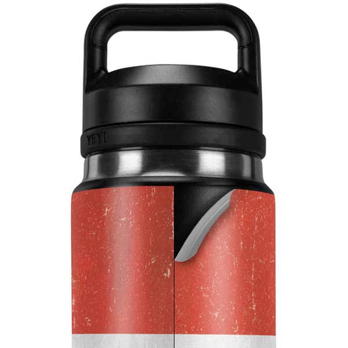 Denmark Flag Distressed YETI Rambler 26oz Bottle Skin